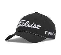 Titleist Tour Breezer Golf Hat, Black/White, Adjustable
