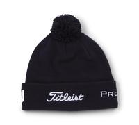 TITLEIST TOUR POM POM BEANIE HAT - NAVY