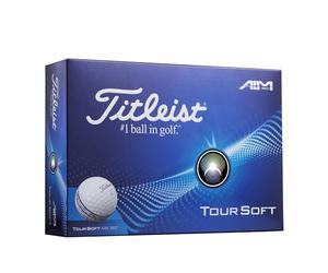 Titleist Tour Soft AIM 360 Golf Ball, Pack of 12, White, PRIOR GENERATION