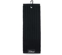 TITLEIST TRI-FOLD CART TOWEL - BLACK