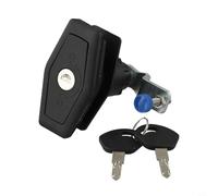 TitlePush Door Lock with 2 Keys for Caravan Camper Compartment Door Locker Replacement, Black Nylon Zinc Alloy Locking Mechanism for Swift Elldis Models