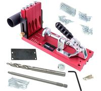 TITMAN EDGE Pro 4 Port Pocket Hole Jig, Drill Bit & 150mm Drive Bit & 50 Screws