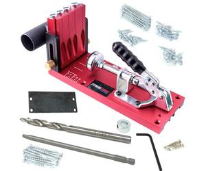 TITMAN EDGE Pro 4 Port Pocket Hole Jig, Drill Bit & 150mm Drive Bit & 50 Screws