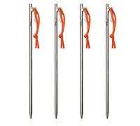 TITO High Strength Titanium Alloy Tent Stakes for Camping Tent (φ8*L=350mm（6pcs）)