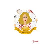 Titolo: Love Carbonara Mood: Funny Italian Food-Themed Notebook for Pasta Lovers - Lined Journal, 6"x9", 200 Pages - Includes a customizable first page