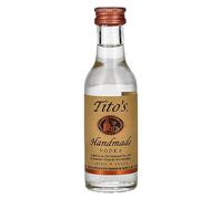 Tito's Handmade Vodka (12 x 5cL Bottles - 40% Alcohol) - Premium Alcohol Brand, Certified Gluten-Free Spirit Distilled in Batches, Simple and Smooth with a Slightly Sweet Finish