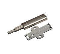 Titus Push-To-Open Cabinet Latch With Cross Mounting Plate, Non-Magnetic