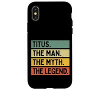 Titus The Man The Myth The Legend Funny Personalized Quote Case for iPhone X/XS