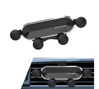 Titwaye Car Phone Holder, Anti-Slip Air Vent Cell Phone Holder, Silicone Gravity Mechanical Smartphone Mount, Universal for Most 4.7-7" Smartphones (Black)