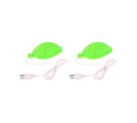 Tityvirnix 2 set Cute Tortoise Mouse Wired USB 3D Wired Turtle Mice For PC Laptop Green