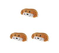 Tityvirnix 3 Set Cute Plush Pencil Bag Pencil Holder Pouch Cartoon Animal Pen Bag Dog