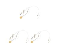 Tityvirnix 3 set Double Earhook Headset Back Blectret Headworn Microphone Upright Type Plug