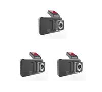 Tityvirnix 3 set Universal 4 Inch Car Driving Parking Camera Vehicle 1080P Loop Recording Video Recorder Dash Cam Automotive 2pcs Cams Touch 2 Pcs Cams