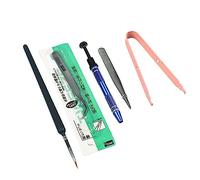 Tityvirnix 5 Pcs Mechanical Keyboard Switch Lube Brushes Tool Kit for Stabilizer pink 14x10x8 cm