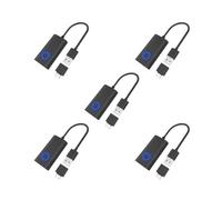 Tityvirnix 5 set 2 in 1 Mouse Movement Jiggler Drive-free Mover Controller Automatic Anti-sleep Awake Simulator Switch Computer Awakening ON/OFF