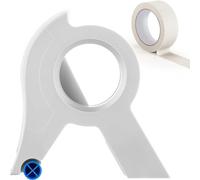 Tiudium 1 Pack Masking Paint Tape Applicator Each 1.4 Inch, Portable Masking Set Tape Cutter for Painting, White