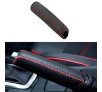 TIUEO Car Handbrake Cover for Audi A2 8Z Advance/High-Tech/Style 2000-2005 Protective Cover Hand Brake Decoration Handbrake Sleeve Parking Replacement Accessories,Black Red Line