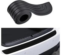 TIUEO Car Rear Bumper Protector for Mercedes Benz GLS X167 I 2019-2024 Rubber Car Door Sill Edge Protector Bumper Strip Protective Sticker Anti Scratch Guard Accessories,A-Black