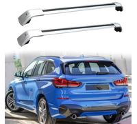 TIUEO Car Roof Rack For BMW X1 F48 2016 2017 2018 2019 2020-2022 Waterproof Removable Carrier Bars Luggage Cross Low Wind Noise Accessories,B-Silver