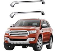 TIUEO Car Roof Rack For Ford Everest SUV 2016 2017 2018 2019 2020 Waterproof Removable Carrier Bars Luggage Cross Low Wind Noise Accessories,B-Silver