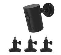 TIUIHU 3-Pack Camera Wall Mount for R ing Stick Up Cam/Pro/WyzeCam/Eufy Cam/Arlo/Reolink/Google Nest, Mounting Brackets Suitable for All Cameras with Standard 1/4 Thread Holes (Black, 3Pack)