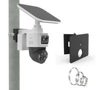 TIUIHU Adjustable Pole Mount Pole Mounting Bracket for eufy Security eufyCam S4 and eufy PoE NVR Security System S4/S4 Max/E40, Aluminium Mount for PTZ Camera, IP Cameras, Black