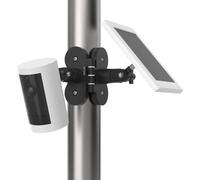TIUIHU Magnetic Dual Camera Pole Mount with Two 1/4" Threaded Points for Rin g, Blink, Eufy, Google Nest, Wyze, Arlo, Reolink, TP-Link Tapo Cameras and Solar Panels