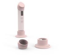 TIUIHU Pink Silicone Suction Cup Base Stand with Protective Cover for medicube Booster Pro, Anti-Slip Holder for Skincare Device, Stable Countertop Organizer
