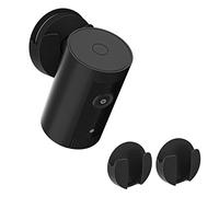 TIUIHU Screwless Wall Mount Set for Ring Indoor Camera Tool, No Mess, No Drilling, Strong Adhesive Bracket, (Black-2 Pack)