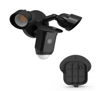 TIUIHU Sun Rain Shade Camera Cover Compatibility with Ring Floodlight Cam Wired Plus (Black)