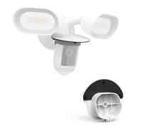 TIUIHU Sun Rain Shade Camera Cover Compatibility with Ring Floodlight Cam Wired Pro(White/Black)(1PACK) (White)