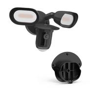 TIUIHU Sun Rain Shade Camera Cover Compatibility with Ring Floodlight Cam Wired Pro(White/Black)(1PACK) (Black)
