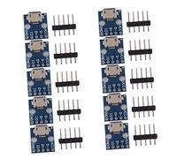 Tiuimk 10PCS MicroUSB to DIP Adapter Boards with 5-pin Pin Headers, 1A Current - Ideal for Electronic Projects