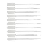 Tiuimk 1ml Sterile Pipette-10 Pack, Transparent, Made from LDPE Polyethylene Material