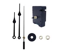 Tiuimk HD1688-17mmWWVB American Version Jump Second Radio Clock Movement with HR9415 Black Time and 903 All Black Seconds - Suitable for DIY Quartz Wall Clock Replacement Movement Parts