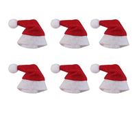Tiuimk Mini Santa Claus Hats Christmas Party Lollipop Decorations Pack of 6