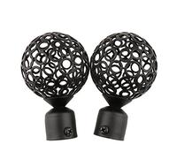 Tiuimk Pair Curtain Pole Finials 22mm Drapery Curtain Panel Rod Pole End Caps Curtain Blind Accessories Window Decoration