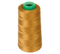 Tiuimk Polyester Jeans Sewing Thread - 20S/2, 3000Y, Yellow/Gold - Ideal for Denim and Leather