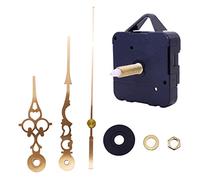 Tiuimk Quartz Clock Movement Mechanism Long Spindle Gold Metal Hands Kit DIY