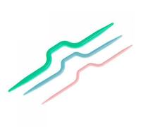 Tiuimk Set of 3 Cable Stitch Needles - Assorted Sizes for Knitting - ABS Plastic Material