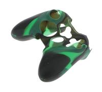 Tiuimk Silicone Protective Skin Case for Xbox 360 Game Controller - Greenblack