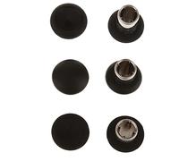 Tiuimk Thumbstick Caps - 6-Pack Replacement Grips for Xbox One Elite Controller, Black, Metal Material, 15x10mm