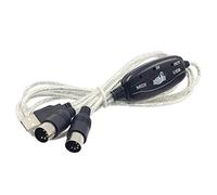 Tiuimk USB MIDI Cable for PC to Keyboard, Plug & Play, USB Powered, 16 MIDI Channels, Compatible with Windows Vista/XP/iOS