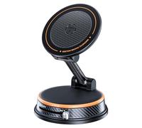 Tiurshfrs 2026 New Model Car Phone Holder & Magnetic Car Mount, Dashboard 2-in-1 with Air Freshener, Ultra-Strong Suction & 35N Magnet for iPhone 15-17/Android, No Residue Design (Orange)