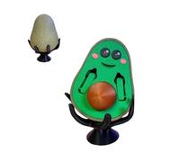 Tiuyii 3D Printed Avocado Statue with Stand - Avocado Giving You The Middle Finger - Bad Avocado Desktop Decor Funny Gift for Housewarming Thanksgiving Christmas