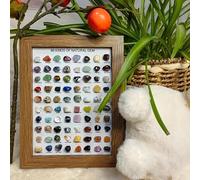 Tiuyii 80 Kinds Of Natural Mineral Ores Specimens Classic Collections Of Crystal, Agate, Fluorite Suitable For Home Decoration, Unique Gifts For Relatives And Friends