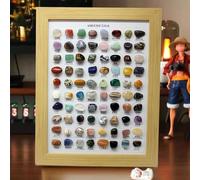 Tiuyii 80 Kinds Of Natural Mineral Ores Specimens Classic Collections Of Crystal, Agate, Fluorite Suitable For Home Decoration, Unique Gifts For Relatives And Friends