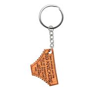 Tiuyii Friends Are Like Big Knickers Full Of Support Wood Keychain Novelty Underwear Keychain Funny Friend Gift Keyring