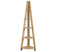 Tiva Corner Bookcase Oak