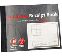 TIVADI Duplicate Receipt Book, Cash Book, A6 Size, 80 Pages, Numbered 1-80, 1-6 Pack Size (TIVADI Duplicate Receipt Book, Cash Book, A6 Size, 80 Pages, Numbered 1-80, 1 Book, 1, Count)